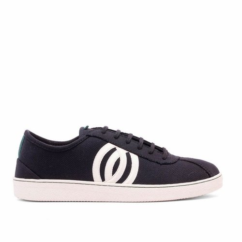 VESICA PISCIS Sneaker from recycled Cotton - Diogenes (black/ white logo)