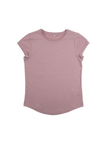 CC EARTHPOSITIVE® Damen T-Shirt mit gerollten Ärmeln (purple rose)