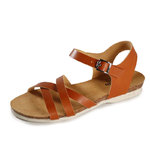 Fairticken Shoes Raiana Sandale aus veganem Leder (camel)