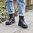 Fairticken Shoes gefütterte Stiefel GRANDOLA Women (schwarz, MF)
