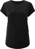 CC EARTHPOSITIVE® Damen T-Shirt mit gerollten Ärmeln (black)