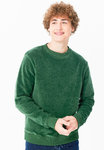 Leela Cotton Unisex Nicky-Cord Sweatshirt aus Bio-Baumwolle (Tannennadel)