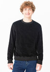 Leela Cotton Unisex Nicky-Cord Sweatshirt aus Bio-Baumwolle (schwarz)